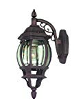 Woodbridge Lighting 61000-BKP Basic 1-Light Outdoor Wall Sconce, Powder Coat Black Review