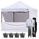 ABCCANOPY 18+ Colors Commercial 10×10 Instant Canopy Craft Display Tent with Wheeled Carry Bag & Full Walls, Bonus 4X Weight Bag & 10ft Screen Wall & 10ft Half Wall (White) Review