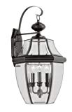 Livex Lighting 2351-04 Monterey 3 Light Outdoor Black Finish Solid Brass Wall Lantern with Clear Beveled Glass Livex Lighting 2351-04 Monterey 3 Light Outdoor Black Finish Solid Brass Wall Lantern with Clear Beveled Glass
