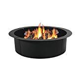 Sunnydaze Heavy Duty Fire Pit Ring/Liner, DIY Fire Pit Above or In-Ground 2.0 mm Thickness Steel, 36 Inch Outside, 30 Inch Inside Diameter