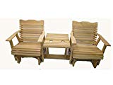 Kilmer Creek 6′ Natural Cedar Settee Glider, Amish Crafted Review