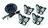Cheap Ideaworks-LED Butterfly Lights-Sets of 4-Solar Powered-Automatically Turns On at Dusk & Off at Dawn-Space Each Light up to 32”-Easy Installation
