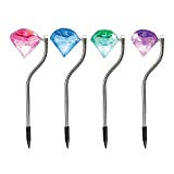 TelPal 4pcs Stainless Steel Outdoor Waterproof Solar Motion Led Light – 7 Color Changing Solar Powered Home Pathway Lights Outdoor, Decorative LED Garden Solar Lawn Lights Stakes For Christmas TelPal 4pcs Stainless Steel Outdoor Waterproof Solar Motion Led Light – 7 Color Changing Solar Powered Home Pathway Lights Outdoor, Decorative LED Garden Solar Lawn Lights Stakes For Christmas
