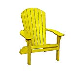 Poly Fan-Back Adirondack Chair (Yellow) Poly Fan-Back Adirondack Chair (Yellow)