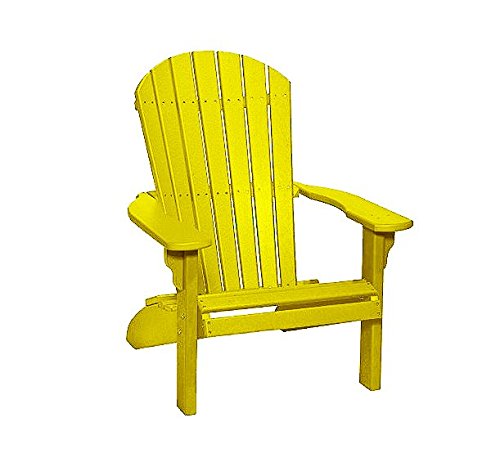 Poly Fan-Back Adirondack Chair (Yellow)