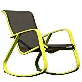 Cheap Grand patio Modern Swing Rocking(Rock) Chair Glider with Lemon Green Aluminum Frame, Indoor Bedroom/Outside Style