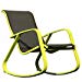 Grand patio Modern Swing Rocking(Rock) Chair Glider with Lemon Green Aluminum Frame, Indoor Bedroom/Outside Style