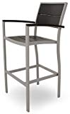 Cheap Trex Outdoor Furniture TXA212-11CB Surf City Bar Arm Chair, Textured Silver/Charcoal Black