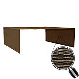 Alion Home Custom HDPE Permeable Canopy Sun Shade Cover Replacement with Rod Pockets for Pergola (14′ x 10′, Mocha Brown) Review