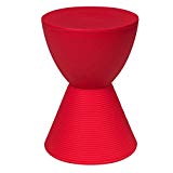 Cheap LeisureMod Boyd Modern Accent Side Table End Table Indoor and Outdoor Use in Red