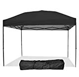 Punchau Pop Up Canopy Tent 10 x 10 Feet, Black – UV Coated, Straight Leg, Waterproof Instant Outdoor Party Gazebo Tent Review