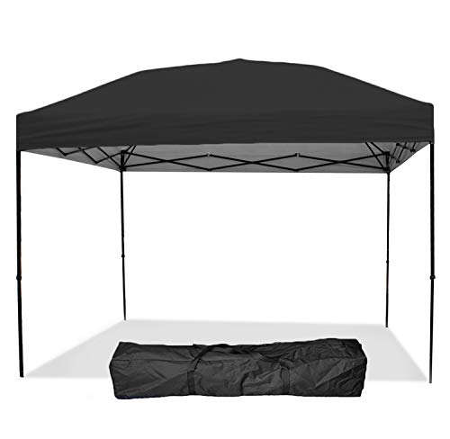 Punchau Pop Up Canopy Tent 10 x 10 Feet, Black – UV Coated, Straight Leg, Waterproof Instant Outdoor Party Gazebo Tent Review