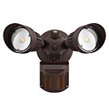 20W Dual-Head Motion-Activated LED Outdoor Security Light, Photocell Included, Newly Designed 3 Lighting Modes, 5000K Daylight, Waterproof, 120W Halogen Equiv. Illumination for Yard, Garage, Porch Review