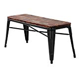 iKayaa 2 Seater Dining Bench Chair Natural Pinewood Top Metal Frame Patio Garden Bench Furniture Review iKayaa 2 Seater Dining Bench Chair Natural Pinewood Top Metal Frame Patio Garden Bench Furniture Review
