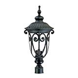 Cheap Acclaim 2127BK Naples Collection 3-Light Post Mount Outdoor Light Fixture, Matte Black