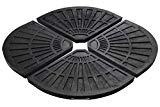 Cheap HOMEFUN Umbrella Base Weights 27lbs, Fan Shaped Resin Stand for Outdoor Cross Base Cantilever Offset Patio Umbrella, Black, 4 Pieces