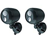 2 Pack Mr Beams MB360 Wireless LED Spotlight with Motion Sensor and Photocell – Weatherproof – Battery Operated – 140 Lumens For Sale