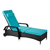 Cheap Kinbor All-Weather Wicker Patio Recliner Chair Relaxing Lounge Chair Chaise Lounge Adjustable Backrest (Blue-Lounge Chair with Wheels) Cheap Kinbor All-Weather Wicker Patio Recliner Chair Relaxing Lounge Chair Chaise Lounge Adjustable Backrest (Blue-Lounge Chair with Wheels)