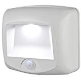 Mr. Beams MB530 Wireless Battery-Operated Indoor/Outdoor Motion-Sensing LED Step/Stair Light, White