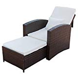 PatioPost Recliner Chair Push Back Club Outdoor Living Room Single Sofa, Padded Patio Seat Furniture PatioPost Recliner Chair Push Back Club Outdoor Living Room Single Sofa, Padded Patio Seat Furniture