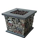 Great Deal Furniture Crawford Outdoor Stone Finished Square Fire Pit - 40,000 BTU Great Deal Furniture Crawford Outdoor Stone Finished Square Fire Pit - 40,000 BTU
