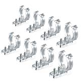 Cheap LED Rope Light Clips Holder – Plastic Mounting Clips for Led Light Wall Mount and Bar Mount 100PCS Clips with 200PCS Screws 1/2 inches