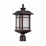 Acclaim 8117ABZ Somerset Collection 1-Light Post Mount Outdoor Light Fixture, Architectural Bronze Review