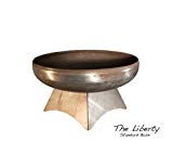 Ohio Flame 24″ Liberty Fire Pit with Standard Base (Made in USA) – Natural Steel Finish For Sale