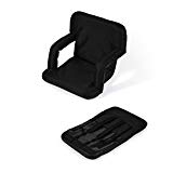 Portable Multiuse Adjustable Recliner Stadium Seat by Trademark Innovations (Black) For Sale Portable Multiuse Adjustable Recliner Stadium Seat by Trademark Innovations (Black) For Sale