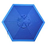 Cheap Shadezilla 7 ft Beach Umbrella | Patio Market Umbrellas UPF100 Wood Grain Finish Frame, Carry Bag