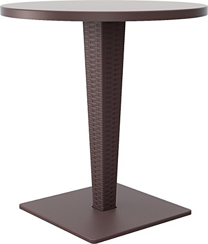 Compamia Riva Werzalit Round Top Dining Table Brown