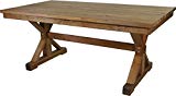 Burleson Home furnishings Outdoor X-Frame Farmhouse Dining Table For Sale