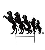 Cheap Dog and Cat Conga Line Garden Stake – 63 W x 50 H x 1 D