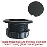 Do4U Patio Table Umbrella Thicker Hole Ring Plug and Cap Set (Black)