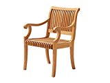 Cheap Grade-A Teak Wood Luxurious Arm / Captain Dining Chair [Model: Giva] #WHDCARGV