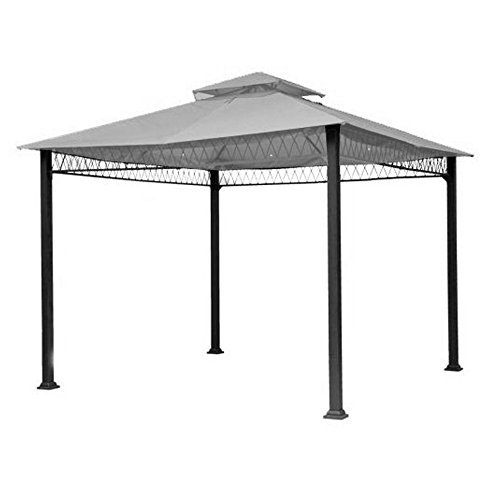 Garden Winds Replacement Canopy Top Cover for Havenbury Gazebo – Riplock 350 – Slate Gray