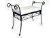 PTC Home & Garden Poet's Single Iron Garden Bench