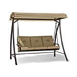 Garden Winds Open Box Curved Roof 3 Person Swing Replacement Canopy Top Cover- Beige Garden Winds Open Box Curved Roof 3 Person Swing Replacement Canopy Top Cover- Beige