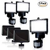 ETOPLIGHTING (3-Pack) Super LED Solar Motion Light Outdoor Waterproof Garden Lamp Detector Security Light, APL1274 For Sale