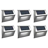EleLight Solar Step Lights Outdoor Waterproof LED Motion Sensor Lights Wireless Security Night Lights for Porch Stairs Garden Patio Stairs Paths Patio Decks Fence (6 Pack) Review