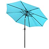 FARLAND Patio Umbrella 9 Ft Outdoor Table Aluminum Offset Market Umbrellas with Push Button Tilt and Crank Review