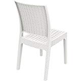 Compamia Florida Resin Wickerlook Dining Chair (Set of Two), White