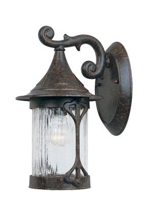 Chestnut 1 Light 7in. Cast Aluminum Wall Lantern from the Canyon Lake Collection