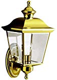 Cheap Kichler 9712PB Bay Shore Outdoor Wall 1-Light, Polished Brass