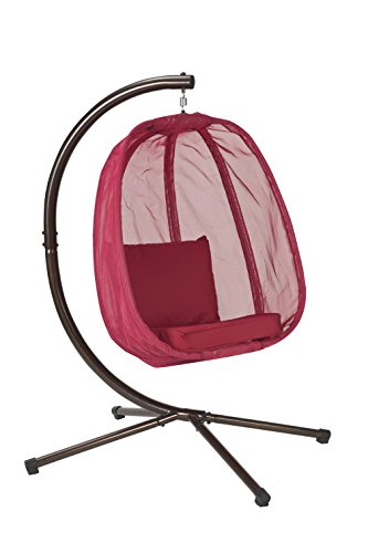 Flower House FHEC100-RD Egg Chair, Red