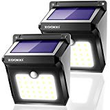 Cheap Solar 28 LED Motion Sensor Lights Outdoor, ZOOKKI Wireless Waterproof Solar Powered Motion Sensor Security Wall Lights for Outside Garden Gate Driveway Stairs Patio Yard Deck Pathway Garage 2 Pack