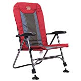 Timber Ridge Camping Chair Folding Heavy Duty with Adjustable Reclining Padded Back and Legs Supports 300lbs, Armrest, Outdoor, Fishing, Garden Review