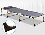 CTKcom Adjustable Chaise Lounge Chair Recliner Portable Folding Chairs Yard Beach Portable Folding Beach Bed Camping Bed & Cot For Office Beach or Camping (Silver Gray) For Sale