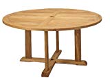 Grade-A Teak Wood 60″ Round Dining Table #WHDT60 Grade-A Teak Wood 60″ Round Dining Table #WHDT60