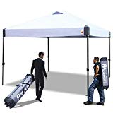 ABCCANOPY 10×10 Beach Canopy Pop Up Tent Portable Shade Canopy Instant Folding with Wheeled Carry Bag, White Review ABCCANOPY 10×10 Beach Canopy Pop Up Tent Portable Shade Canopy Instant Folding with Wheeled Carry Bag, White Review